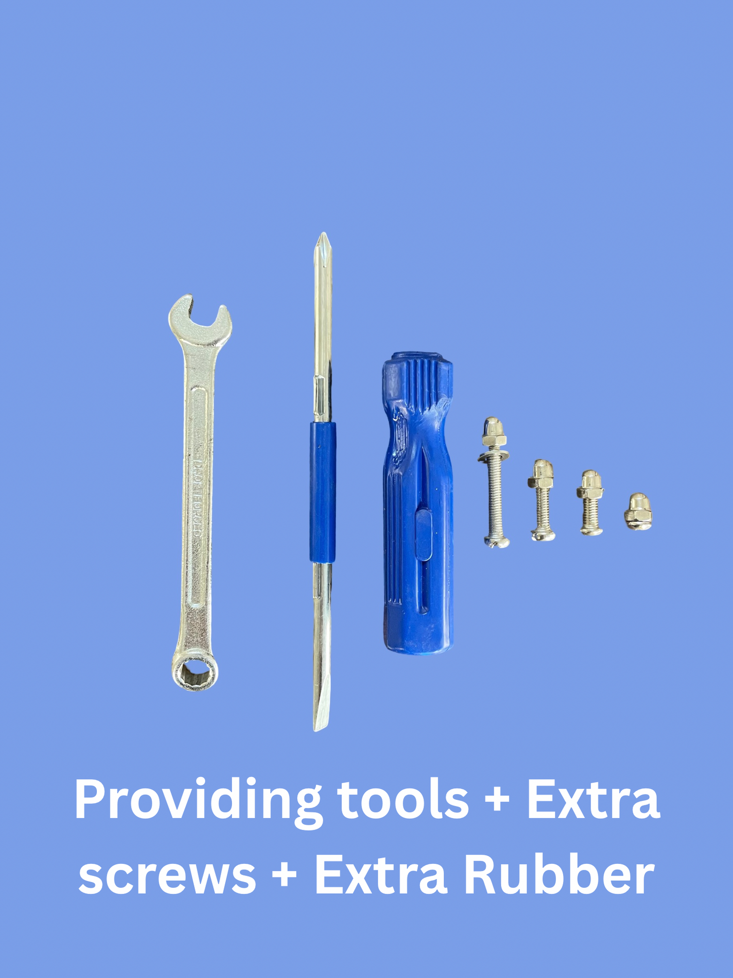 KMF Premium Stainless Steel Floor Wiper – 48 Inch Long Handle | 100% Rustproof | Heavy Duty | 700g | Made in India