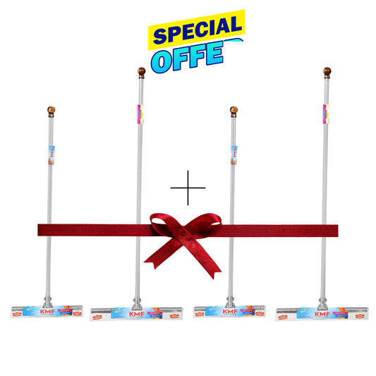 KMF Heavy Duty Stainless Steel Wiper Set Combo (48x20 + 40x16 Inch) | Fully Stainless Steel Floor & Bathroom Set