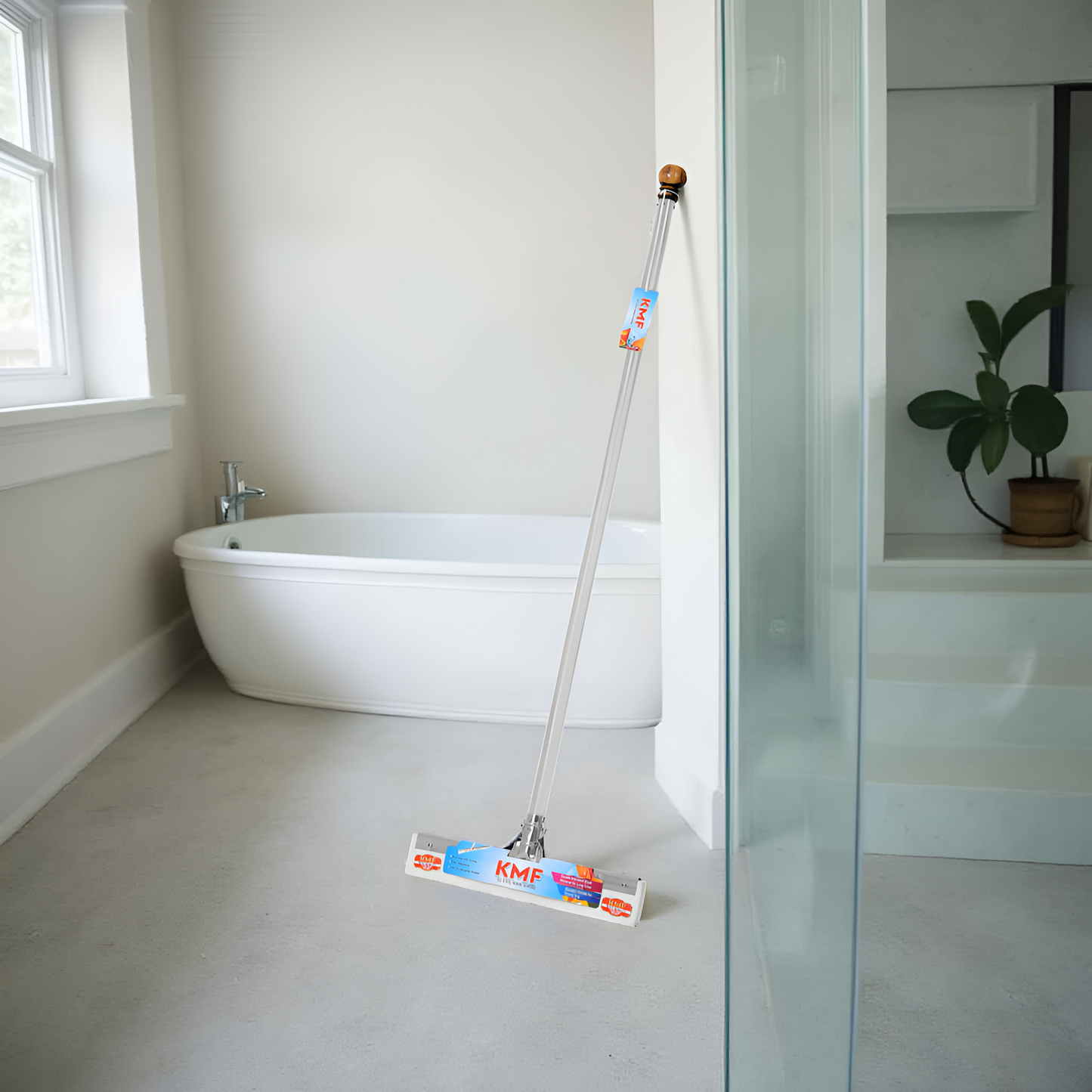 Luxury Combo: Stainless Steel Bathroom Wiper 40" + Kitchen Wiper 12 inch