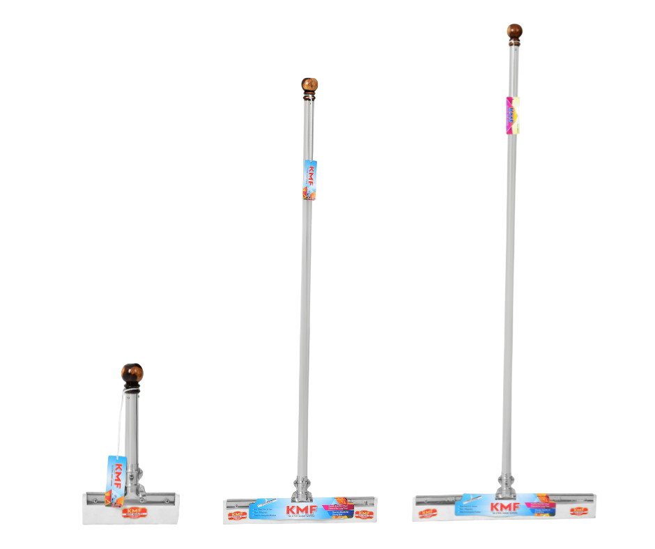 KMF 3-in-1 Stainless Steel Wiper Set | Kitchen + Bathroom + Floor Wiper Combo | Heavy Duty Cleaning Kit