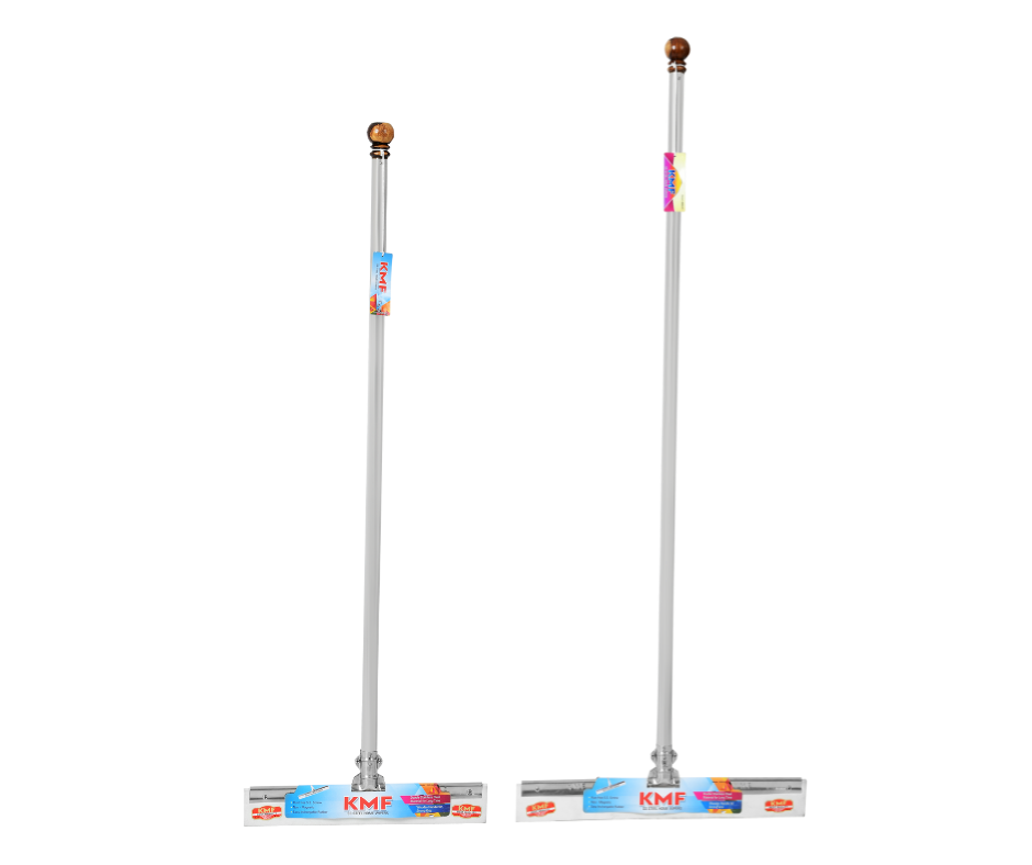 KMF Stainless Steel Floor & Bathroom Wiper Combo (48x20 + 40x16 Inch) | Heavy Duty Cleaning Set